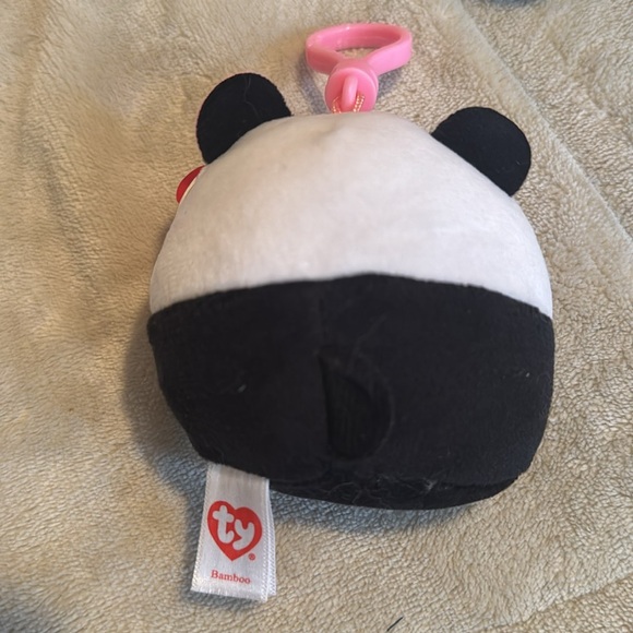 Ty squish a boo “Bamboo the panda” plushie clip NWT - Picture 3 of 5